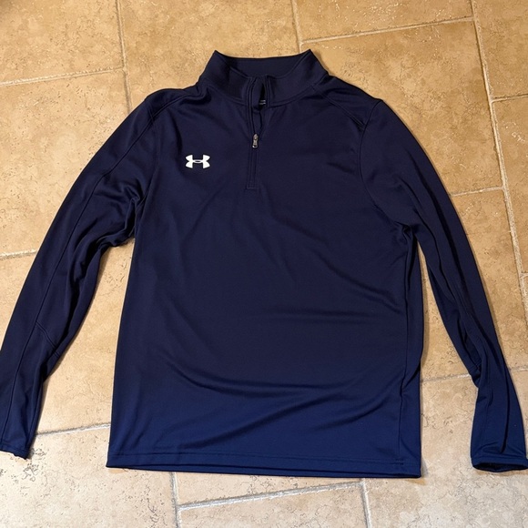 Under Armour Other - Under Armour Navy Blue Med Performance Pullover Heatgear